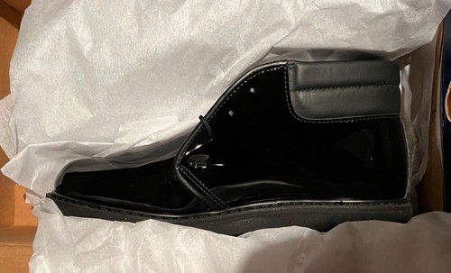 Nuevas en Caja Botas Chukka Bates Lites Negras Alto Brillo Hombre’s Modelo E00053 - Imagen 10 de 15