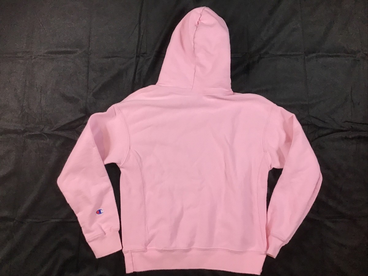 Champion Reverse Weave Hoodie Sweatshirt Pink Pullover GF757