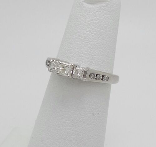 1/2CT Natural Diamond Engagement Anniversary Wedding Bridal Ring 14K White Gold - Picture 3 of 13