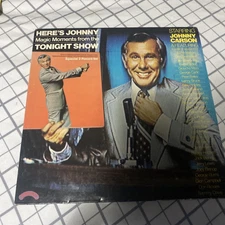 Here's Johnny – Johnny Carson, vinyl 1974 Casablanca VG with Poster