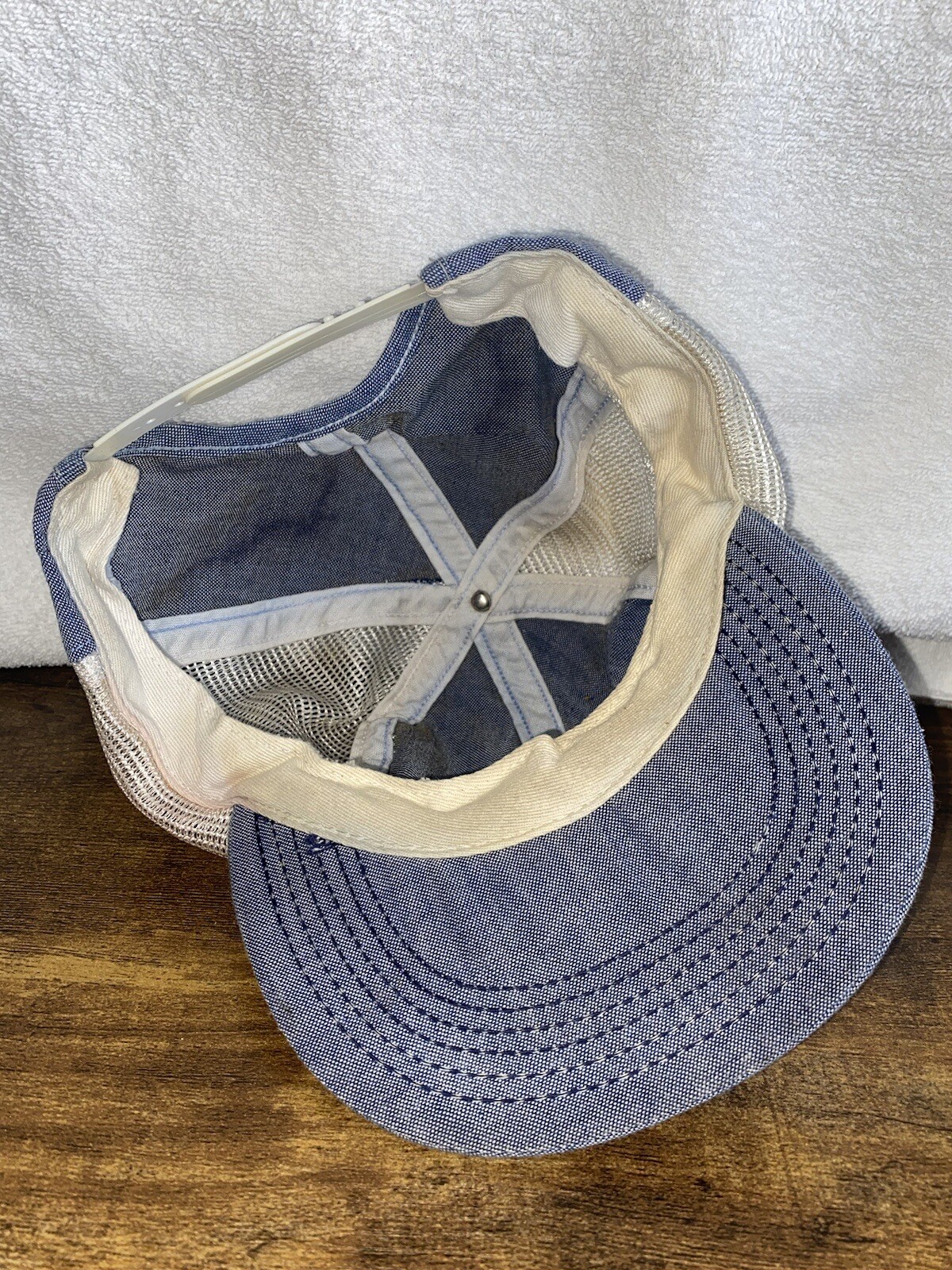Casquette en chambray - Bleu foncé - Homme - FR