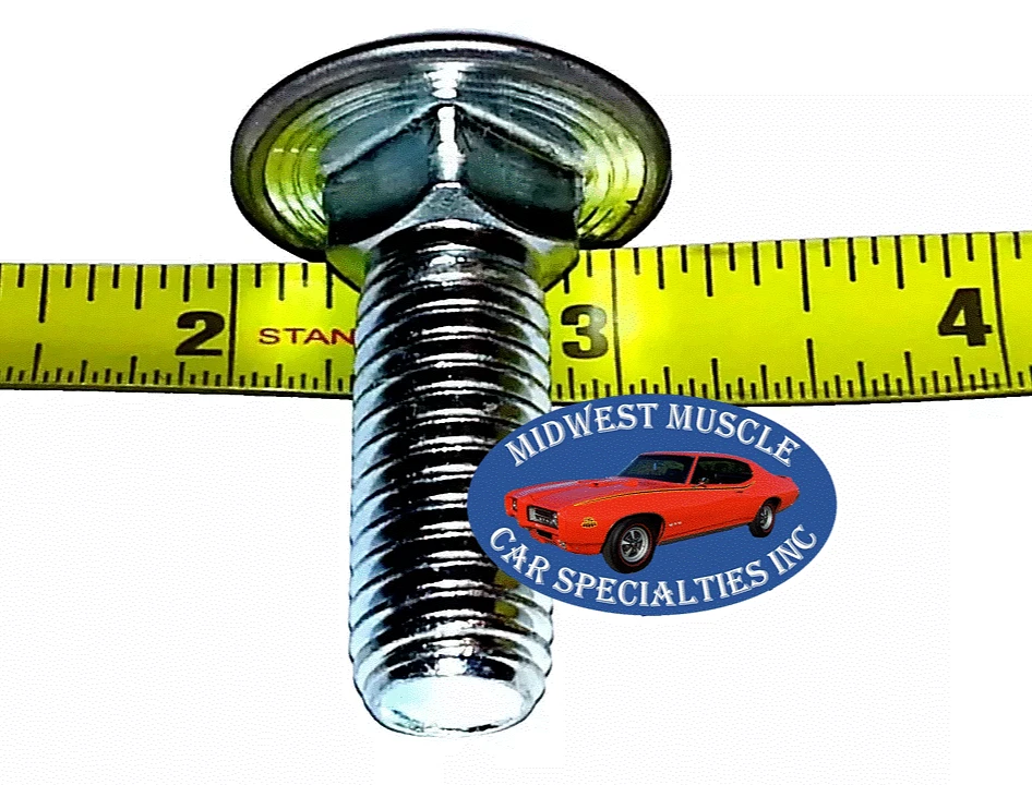 Pernos de parachoques delanteros traseros con tapa de acero inoxidable cabeza redonda rosca Ford 1/2"x1-1/2" 4p C Foto 4 de 4