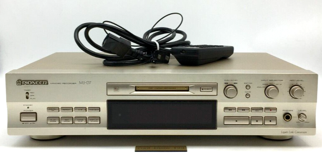 Pioneer MJ-D7 MD Deck Minidisc Player Recorder Deck Working Tested
