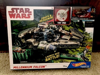 hot wheels star wars millennium falcon playset