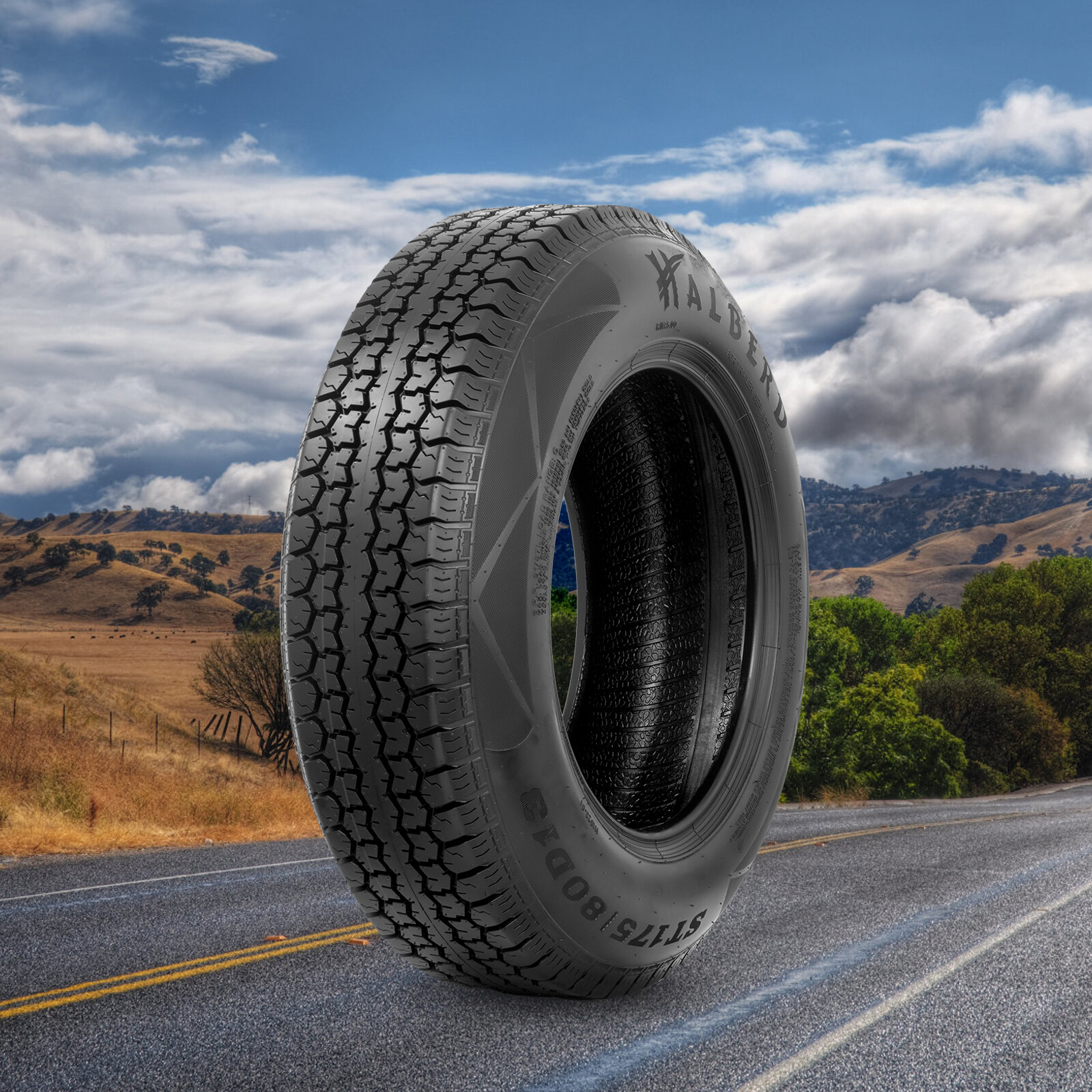 ST175/80D13 Boat Trailer Tires 6Ply 175 80 13 Load Range C Heavy Duty