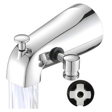 Slip On Tub Spout with DiverterMetal Tub Spout with Diverter Chrome 1/2'' Tube
