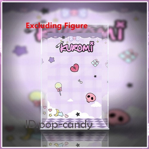 Acrylic Display Case Dust-proof Fit Popmart Molly 400% Kuromi Figure Toy - Picture 2 of 3