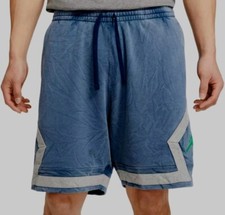 $90 Nike Air Jordan Legacy AJ13 Flint Diamond Heavyweight Fleece Shorts sz M