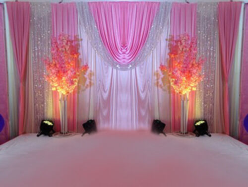 NEW Wedding Stage Background Party Decor Curtains Reception Backdrop Sequin  Swag | eBay