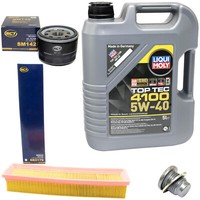 MotoröL Filter Set 5W40 5Liter + ÖLablassschraube FüR Renault Clio II 16V 1.6