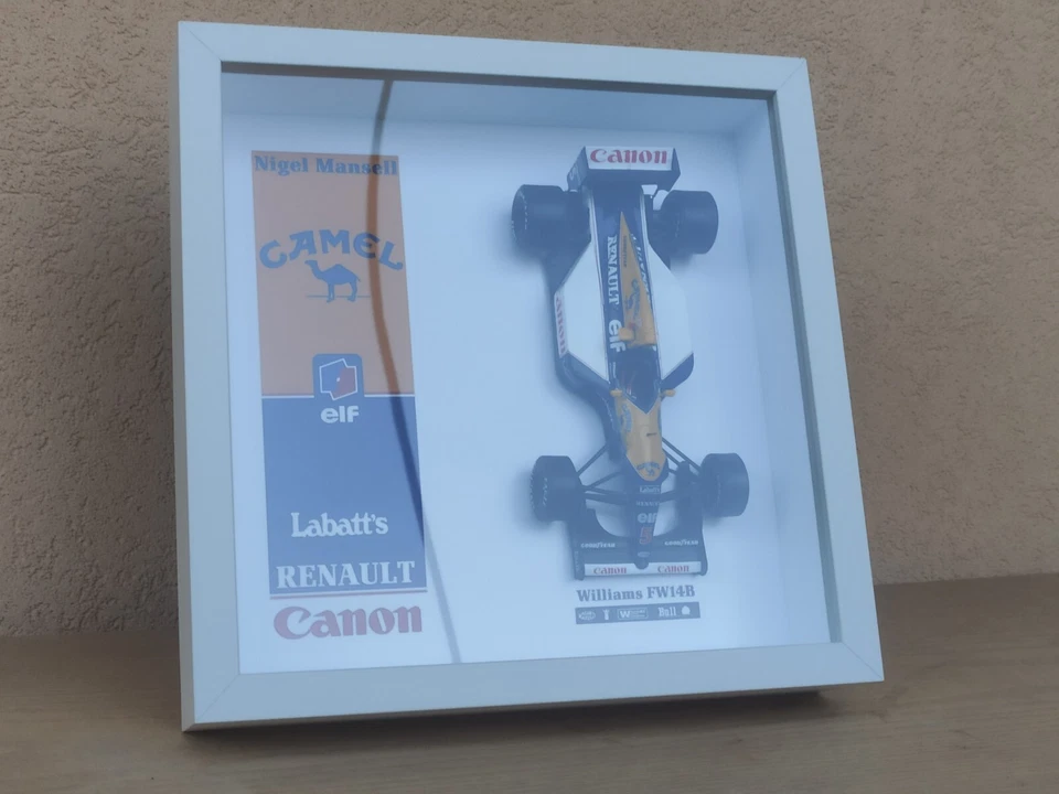 Williams FW14B 1992 Nigel Mansell Camel Formula 1 Quadro 3D Modellino 1/24 - Immagine 2 di 4