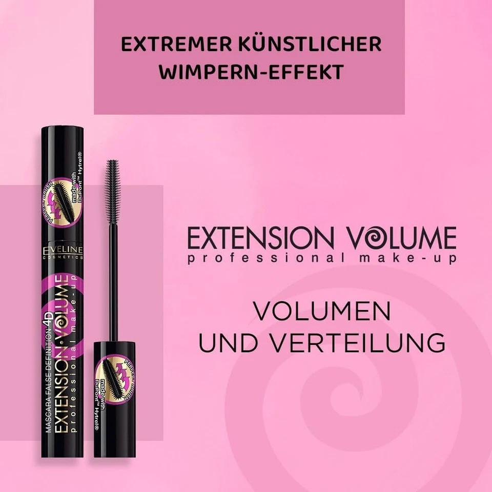 - Extension Volume Mascara Schwarz 4D Falsche Wimpern Effekt Volume Wimperntu... - Bild 3 von 4