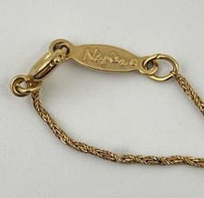 Vintage Napier Gold Tone Chain Classic Retro Necklace 24 in Long
