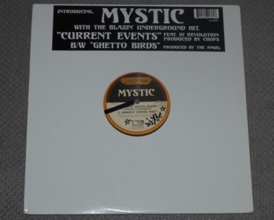 Mystic~Current Events b/w Ghetto Birds 12'' Single~2000 Hip-Hop~FAST SHIPPING!