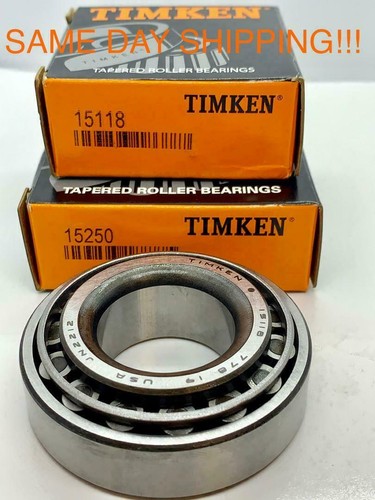 TIMKEN MADE IN USA 15118 15250 TAPERED ROLLER BEARING 1.1895x2.5x0.8125" - Picture 2 of 4