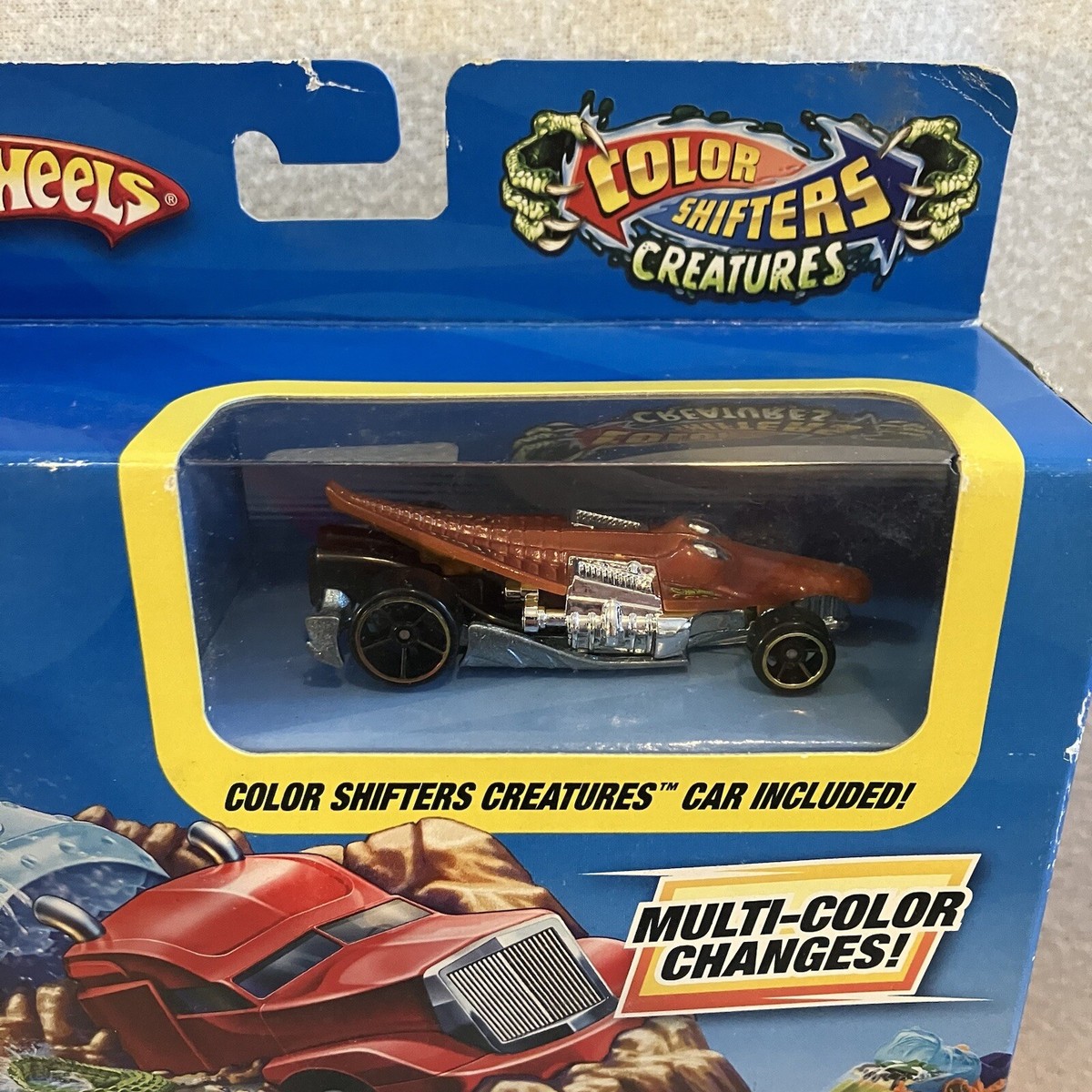 Mattel R7823 Hot Wheels Color Shifters Croc Rod Crash Playset for