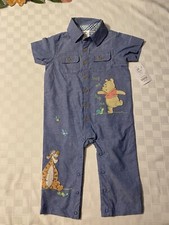 NWT Disney Baby Size 12-18 Months Winnie the Pooh and Tigger Coverall Infant