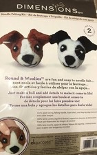Dimensions Crafts Dogs Needle Felting Kit  72-73904 Round  Woolies