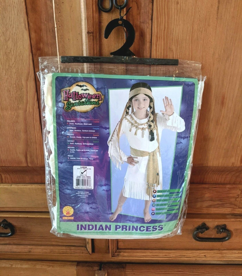 Rubie's Native American Indian Princess Child Halloween Costume Size 12-14 NEW - Image 2 of 3
