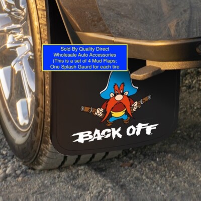 (4) 11'' x 19'' Mud Flaps YOSEMITE SAM Splash Guards Front & Rear Mud Guards