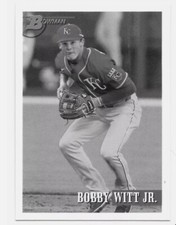 2021 Bowman Heritage Bobby Witt Jr. Kansas City Royals Black & White #217 RC
