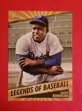 2021 Topps Opening Day Jackie Robinson Legends of Baseball #LOB-6 Dodgers 