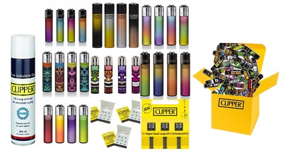 Clipper  Feuerzeug - Neue Motive 2023 Classic Lighter Set Gas Zubehör