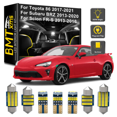 6PCS Interior LED Light Bulb + Tool For Toyota 86 2017-2021 Subaru BRZ 2013-2021