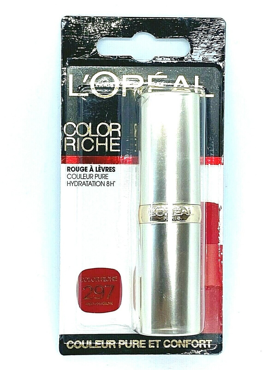 Rouge à Lèvres L'Oréal Color Riche 297 Red Passion - Neuf Sous Emballage - Teinte Rouge Intense