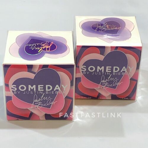 SOMEDAY BY JUSTIN BIEBER Womens Perfume( 2 x 7.4ml EDP SPLASH SMALL MINIATURE ) - Picture 1 of 6