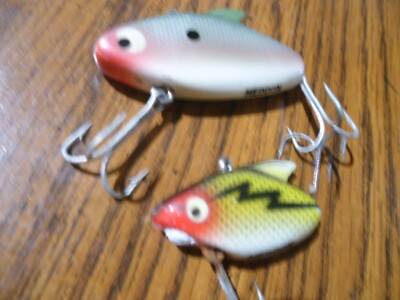Leurre De Pêche Vintage Heddon Super Sonic - Blanc Tête Rouge - Pêche En Eau Douce