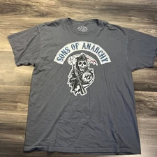 Sons Of Anarchy Shirt Mens XL Road Gear Gray Shirt Graphic