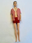 Vintage 1960s Ken Doll Mattel Molded Hair Brunette with Outfit Collectible BIN E