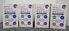 4X Proov Fertility 4 in 1 Test Increase Pregnancy Chance 20 Test Strips 08/31/26