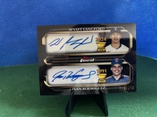 2025 Topps Finest Topps Rookie Cup Dual Auto Wyatt Langford Ivan Rodriguez 10