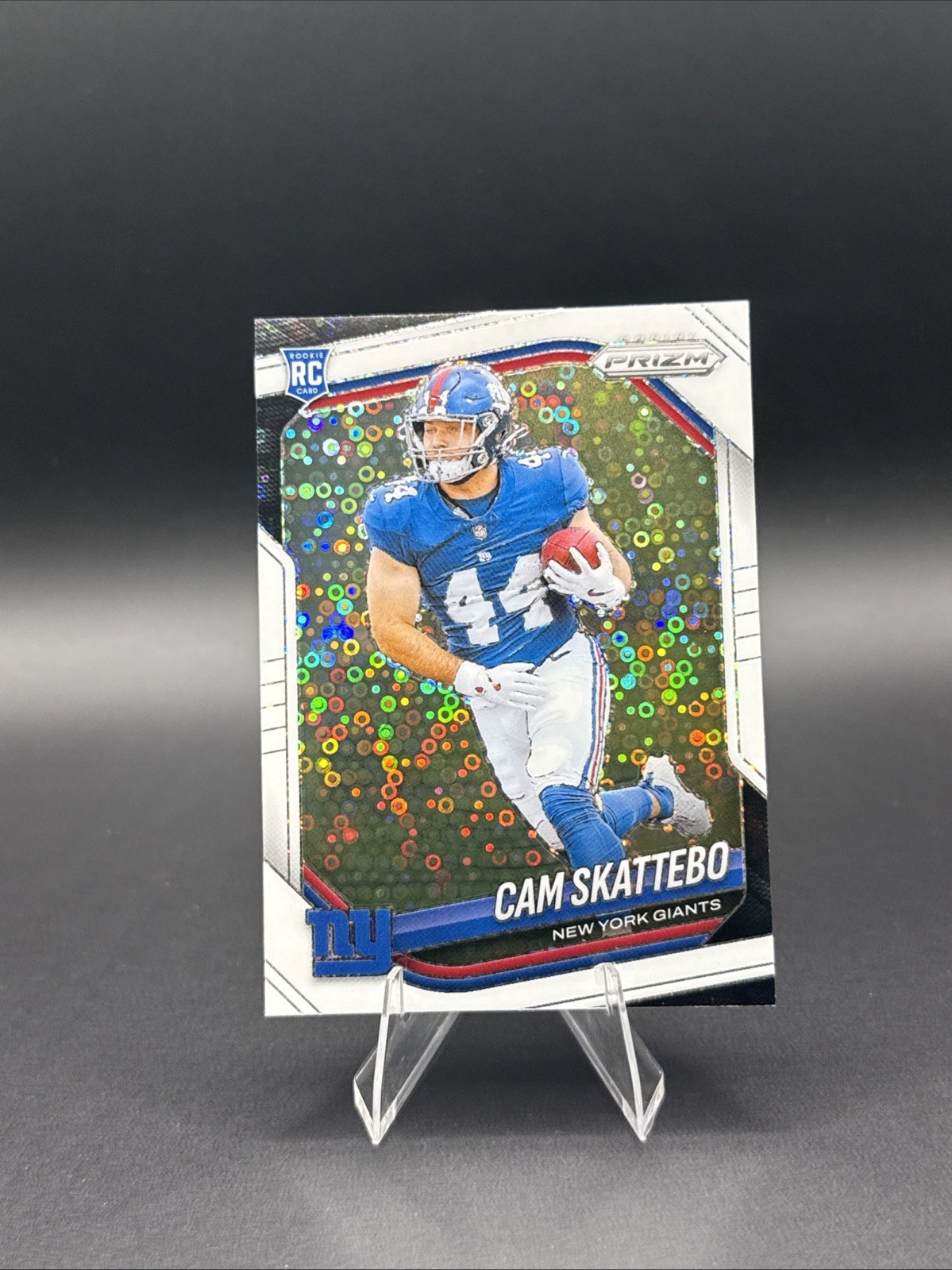 2025 Panini Prizm - Rookies Cam Skattebo #363 White Disco Prizm (RC)