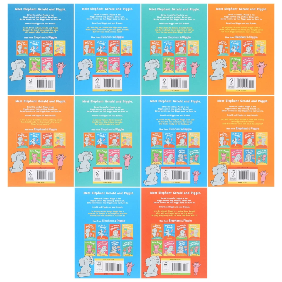 Elephant & Piggie, Best Friends For Ever! 10 Picture Books Box Set - Ages 4-8-PB - Image 4 of 4