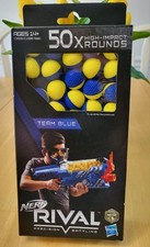 Nerf Rival Nerf Balls 50X High Impact Rounds Team Blue Precision Battling New