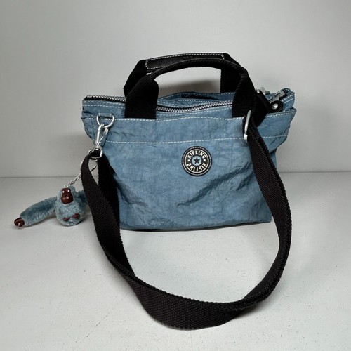 Kipling Umhängetasche blau Crossbody mit Affe Schlüsselanhänger