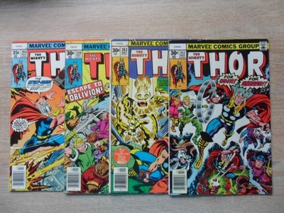 The Mighty Thor    257,259,263,269   Marvel  US