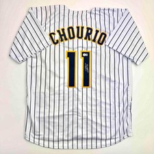 Autographed/Signed Jackson Chourio Milwaukee ...