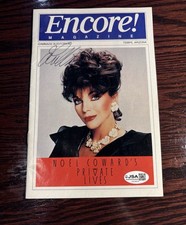 Joan Collins, Signed Play Bill, Noel Cowards Private Lives, JSA Authentication 