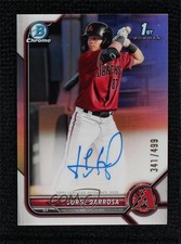 2022 Bowman Chrome Prospect Refractor 341/499 Jorge Barrosa #CPA-JBA Auto 0ok8