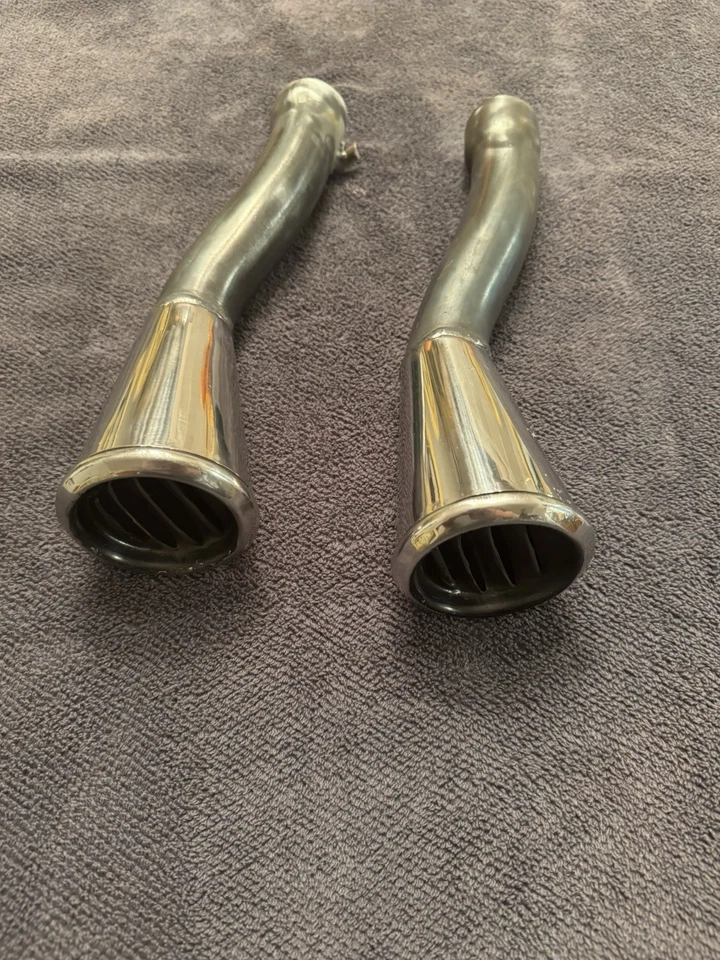 1965 1966 FORD MUSTANG ВЫХЛОПНЫЕ НАКОНЕЧНИКИ КОНЕЦ ДВОЙНОЙ - Изображение 3 из 4