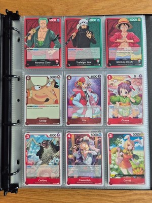 One Piece Op01 Komplett Sammlung Alle C/u/r/Sr No Alternative Full Op01 Set