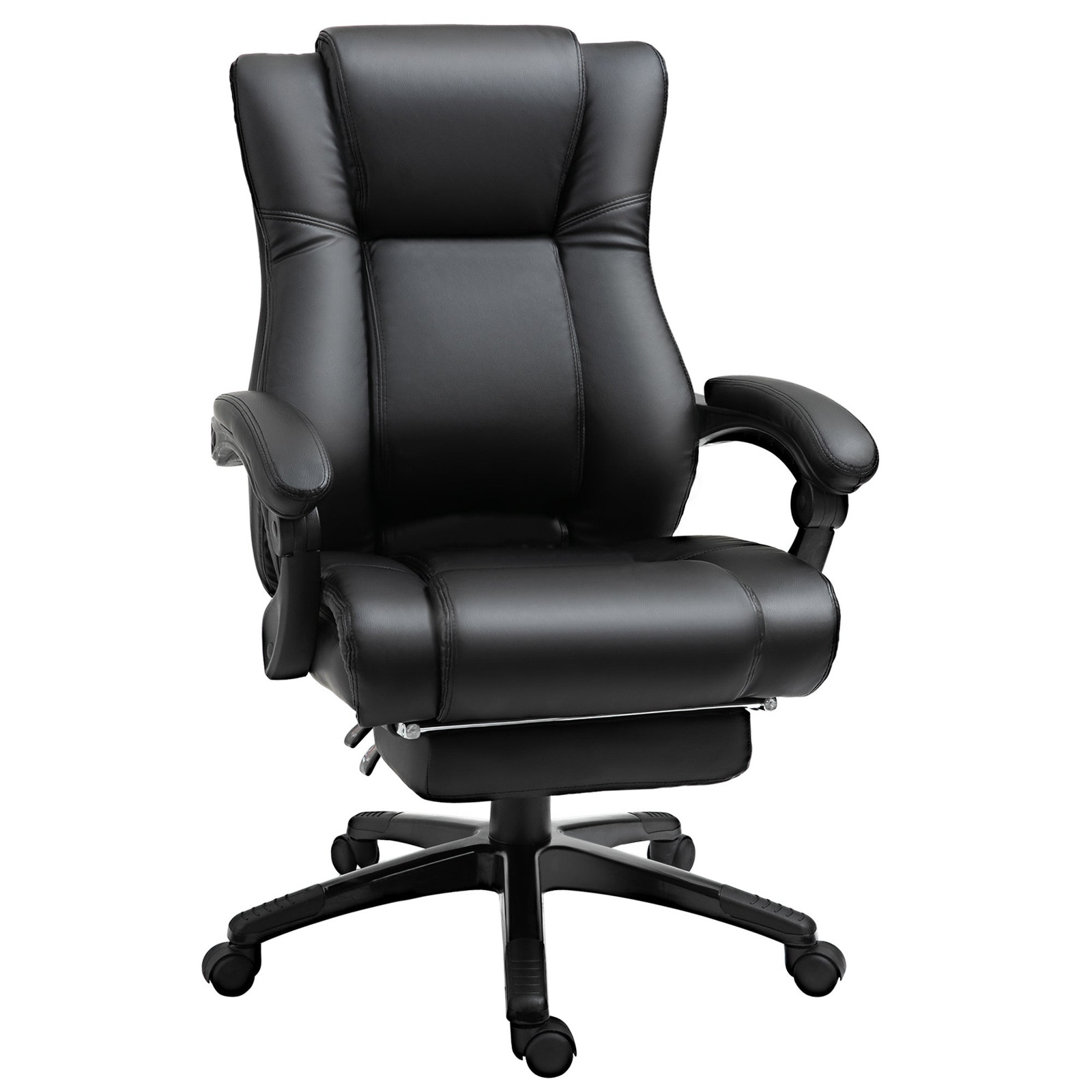Black Executive High Back Ergonomic Office Chair with Lumbar Support