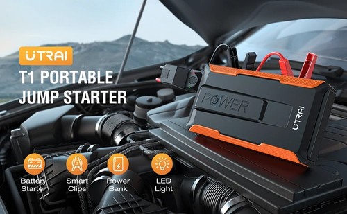 AVVIATORE BATTERIA AUTO MOTO CAMION BARCA BOOSTER JUMP STARTER EMERGENZA CON LED - Foto 7 di 13