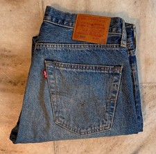 Levi  s Premium 501 Jeans Men  s 32x31 Blue 100 Cotton Straight Button Fly