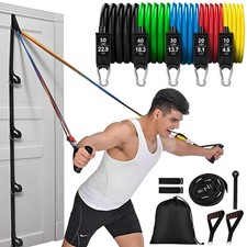 Resistance Bands Set with Door Anchor Training System, 5 Colors 5 colors