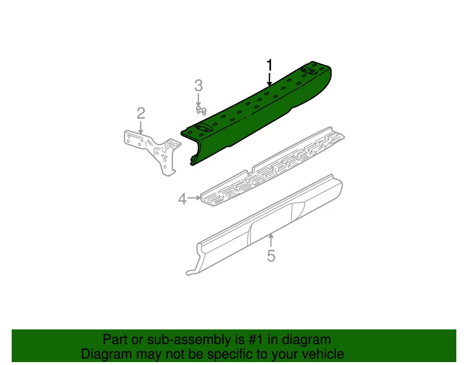 Genuine GM Rear Bumper Impact Bar 15978971 Foto 3 de 3